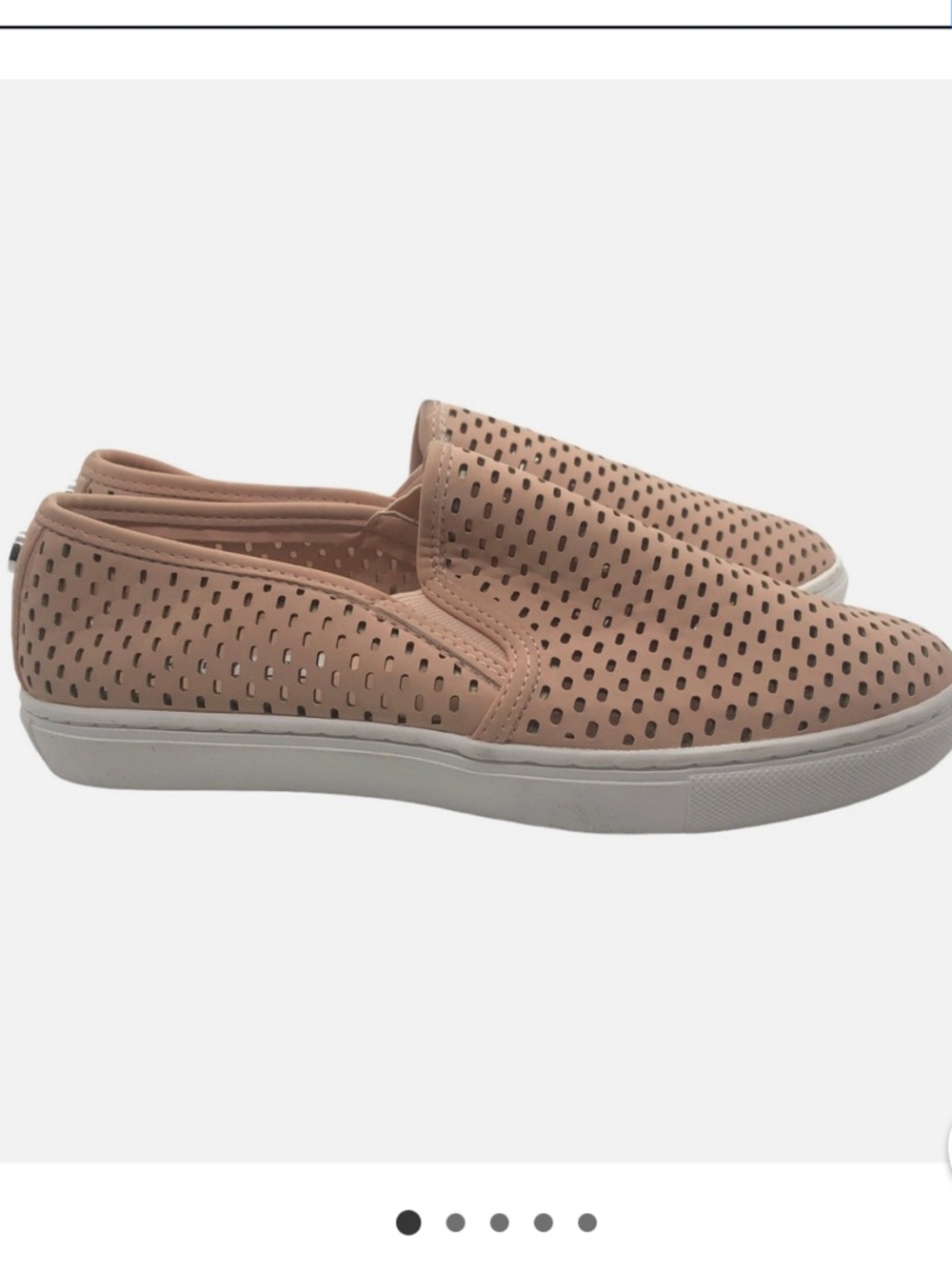 Steve Madden Elouise Blush Perforated Slip-On Sneakers